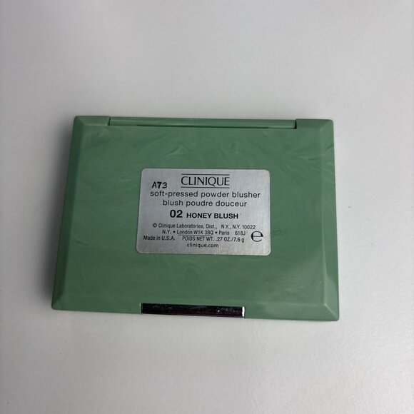 New Clinique Soft Pressed Powder Blusher # 02 Honey Blush 7.6g Full Size - Picture 3 of 3